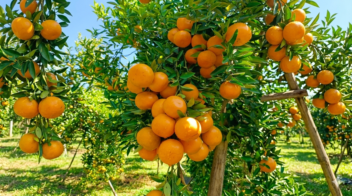 Chiangmai fruit market oranges